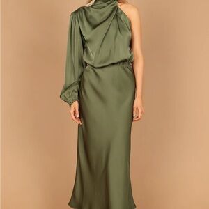 Petal & Pup Amelie One Shoulder Midi Dress